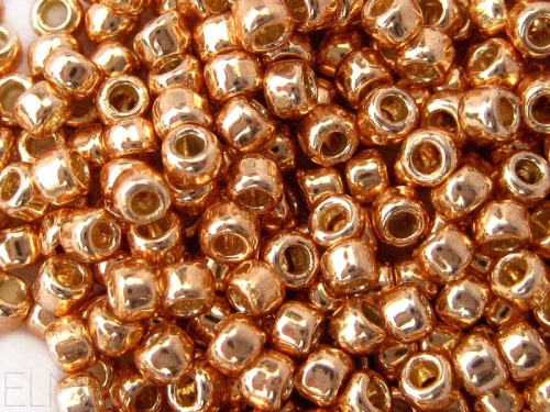 6/0 Rocailles TOHO PF Galvanized Rosegold goldfarben Metallic 10g