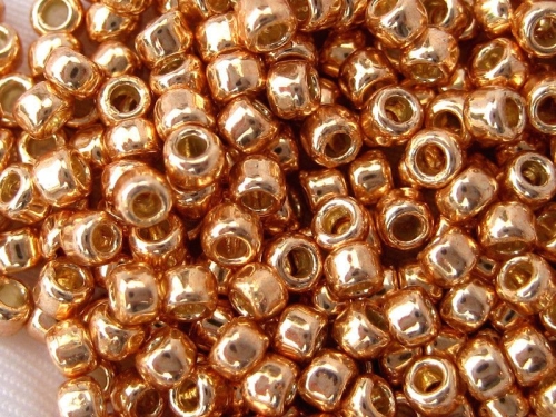 11/0 Rocailles TOHO PF Galvanized Rosegold goldfarben Metallic 10g