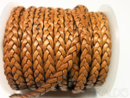 5mm geflochtenes Lederband Lederbänder Rindleder