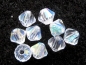 Preview: 4mm Bicone Glasperlen Crystal AB 20x