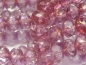 Preview: 4x Rondelle Crystal Rose Copper Glasperlen 6x9mm