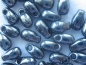 Preview: 5,5 mm Long Drop Beads Miyuki Gunmetal Hematite grau 10g