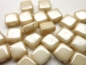 Preview: 6mm CzechMates™ Tile Beads Luster Beige creme 25x
