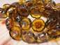 Preview: 2x Flower Yellow Sun Picasso Glasperlen