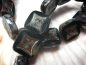 Preview: Square Beads Black Jet Picasso schwarz Glasperlen 2x