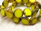 Preview: Carved Lentil Sunflower Glasperlen 5x