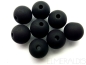 Preview: 4mm 10x Polaris Perlen matt schwarz black