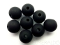 Preview: 4mm Polaris Perlen matt schwarz black 10x