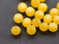 Preview: 6mm Polaris Perlen matt gelb yellow goldfarben 10x