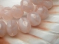 Preview: 4x Rondelle Light Pink Swirl Glasperlen 6x8mm