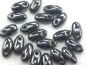 Preview: 6mm Rizo Beads Metallic Hematite grau Glasperlen 10g