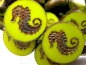 Preview: 1x Seahorse Apple Green Picasso