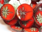 Preview: 1x Dragonfly Red Opal Picasso Glasperlen