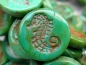 Preview: 1x Seahorse Turquoise Green Shine Picasso