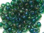 Preview: 8/0 10g TOHO Rocailles Rainbow Green Emerald