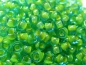 Preview: 11/0 10g TOHO Rocailles Aqua Opaque Yellow Lined