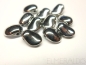 Preview: 8mm Tulip Petals Labrador Full Silver silberne 20x