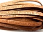 Preview: 20 cm Lederband flach Natural 5 mm BE POSITIVE