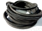 Preview: 4mm Nappa Lederband Dark Gray Matte dunkelgrau 20cm