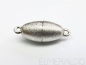 Preview: 15 mm Magnetverschluß 925 Silber mattiert