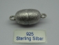 Preview: 15 mm Magnetverschluß 925 Silber, matt