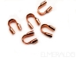 Preview: 0,75 mm Drahtschutz 925 Silber Rosegold vergoldet 2x