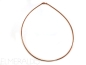 Preview: 42 cm Omega Reif 925 Silber Rose vergoldet 1,3 mm