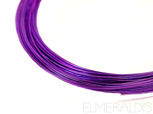 0,8 mm Aluminiumdraht Lilac violett eloxiert 15m