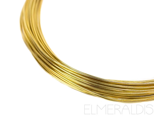 1,0 mm Aluminiumdraht Light Gold goldfarben 10m