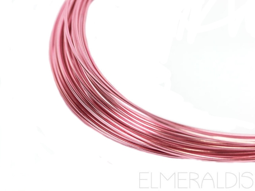 1,5 mm Aluminiumdraht Rose rosa eloxiert 5m