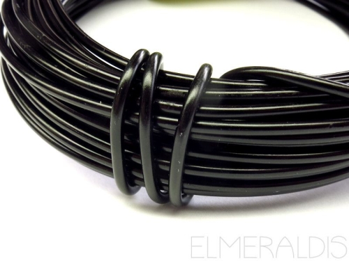 12 m Aluminium Wire Draht Black schwarz eloxiert