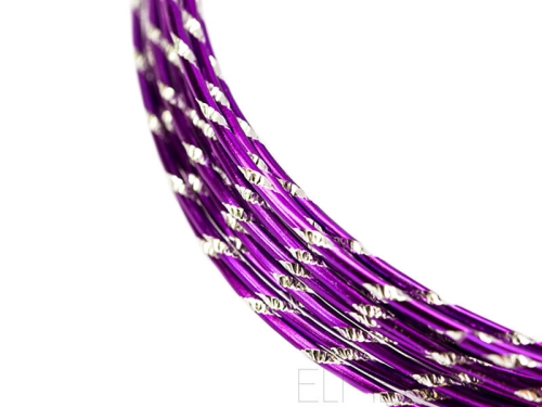 2,0 mm Aluminiumdraht Diamond Cut Lilac violett 5m