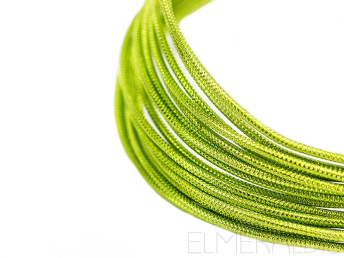 2,0 mm Aluminiumdraht embossed Apple Green grün 5m