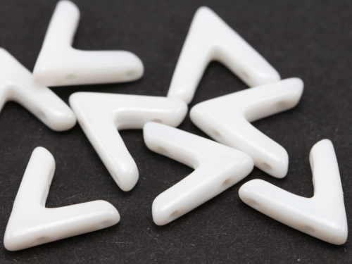 AVA® Beads White Chalk Opaque weiss 5x