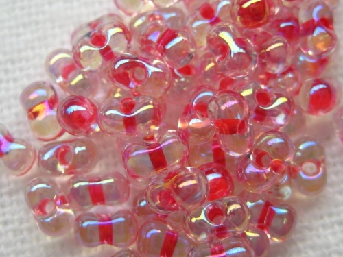 10g Miyuki Berry Beads Dark Coral Crystal AB