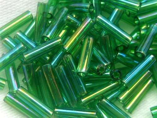 6mm 10g Miyuki Stifte Transparent Green AB