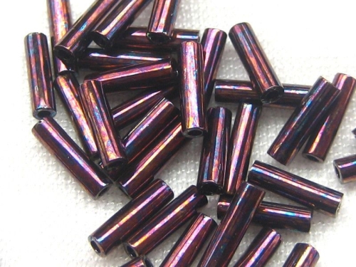 6mm 10g Miyuki Stifte Metallic Dark Raspberry