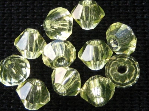 3mm 20x Bicone Glasperlen Jonquil