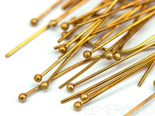 50mm Kugelstifte Bronze Antique Ballpins Zamak 50x