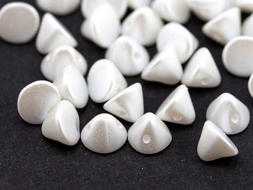 4mm Button Beads® Alabaster Pastel White weiss 2g