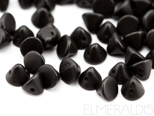 4mm Button Beads® Metallic Black Jet schwarz 2g