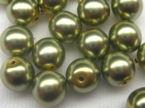 4mm 20x Crystal Pearls Light Green