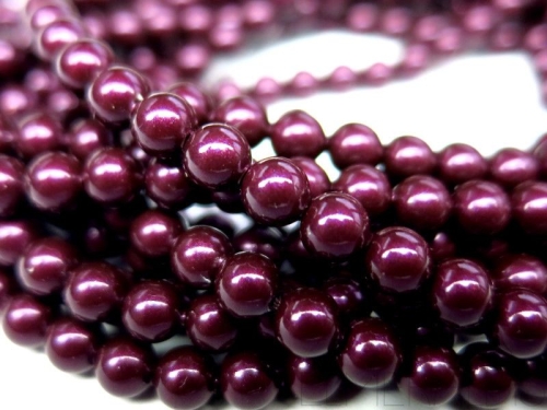 3mm 10x Swarovski® Crystal Pearls Blackberry