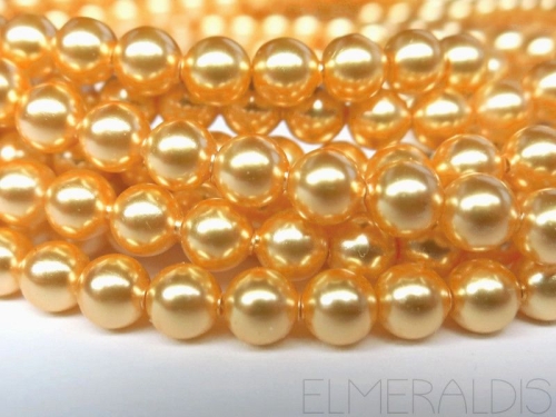 4mm 10x Swarovski® Crystal Pearls Gold