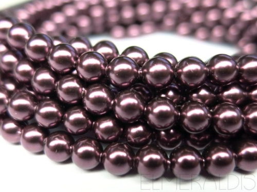 4mm 10x Swarovski® Crystal Pearls Burgundy violett