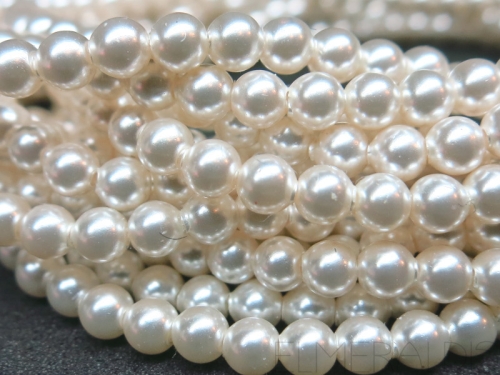 4mm Swarovski® Crystal Pearls White weiss 10x