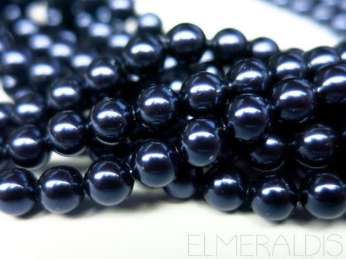 4mm 10x Swarovski® Crystal Pearls Night Blue