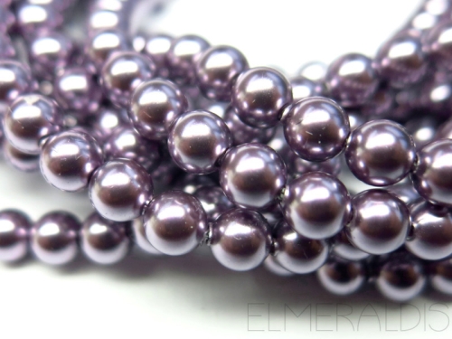 6mm Swarovski® Crystal Pearls Mauve violett 10x