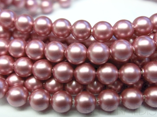 6mm Swarovski® Crystal Pearls Powder Rose rosa 10x