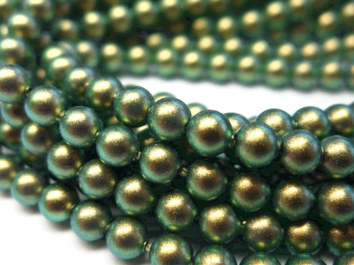 6mm Swarovski® Crystal Pearls Iridescent Green 10x